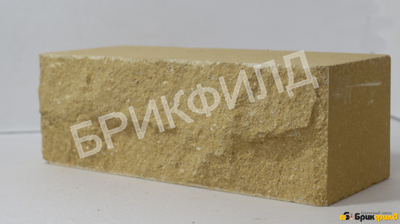 Кирпич полуторный "Дикий камень". Желтый. Кирпичный завод Брик Филд