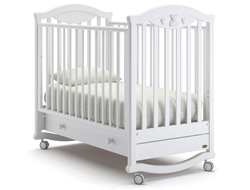 Детская кровать Nuovita Lusso Dondolo, Bianco / Белый