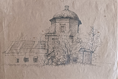 "Улица" бумага акварель Павлова И. 1993 год