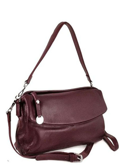 (АРТИКУЛ: 8396/22) СУМКА ЖЕНСКАЯ, НЕБОЛЬШАЯ, НАТУРАЛЬНАЯ КОЖА, БОРДОВАЯ, ДВА ОТДЕЛЕНИЯ, С ДВУМЯ ПЛЕЧЕВЫМИ РЕМНЯМИ