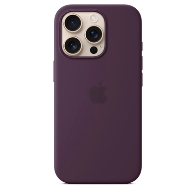 Чехол Silicone Case с MagSafe iPhone 16 Pro Max (Plum)