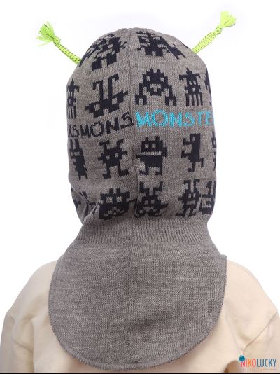 Шапка-шлем  23101-01, цвет темно-серый, темно-синий р. 50-52