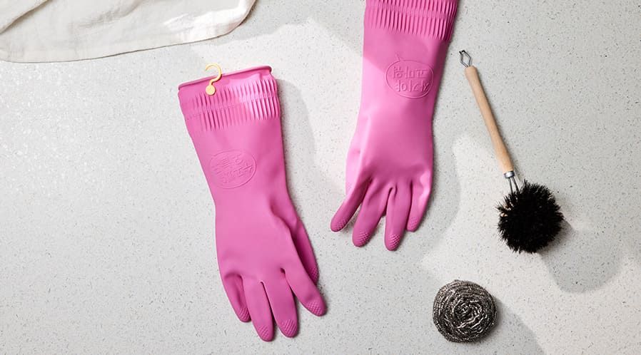 Атоми Перчатки из Латекса Хозяйственные (Размер М) 2 пары