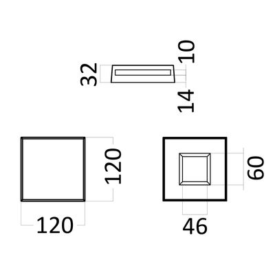 Гипсовая панель TETRIS LED (нейтральное свечение) артикул E-0166N