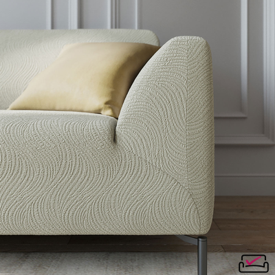 Чехол на 3х местный диван, диван-книжку, Жаккард Волна Шампань. Россия