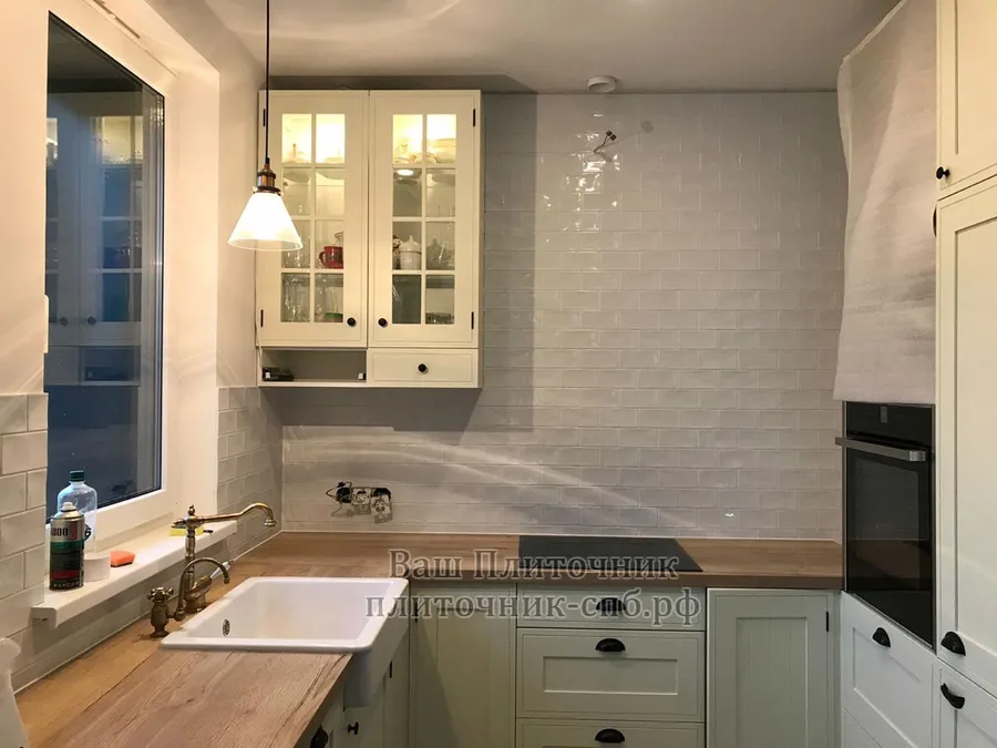 укладка кабанчика на фартук