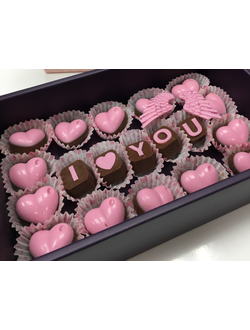 Шоколадные конфеты ручной работы "I Love You"