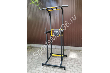 СТОЙКА "ТУРНИК+ БРУСЬЯ+ ПРЕСС" "РЕКОРД" ВЕРСИЯ PRO, цвет черный.