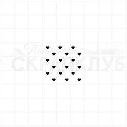 Штамп фоновый сердечки