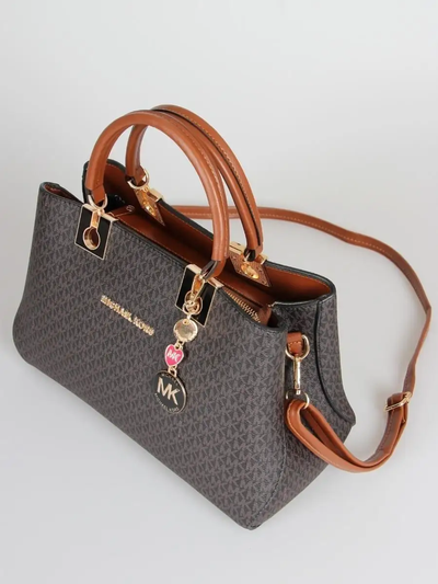 Сумка Michael Kors Cynthia Logo Small Brown