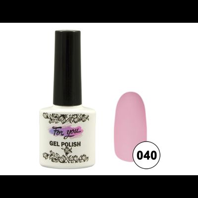 Гель-лак FOR YOU № 040 розовое облако