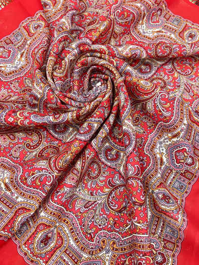 Павловопосадский платок Осеннее утро 2006-5