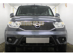 Защита радиатора Уаз Патриот (рестайлинг 3) 2016- black