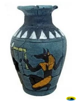 A8111589 Египетская амфора Анубис 11,5*11,5*17,8см