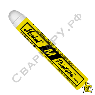 Мелок промышленный перманентный Markal M Paintstik белый ф17х121мм до +871°C