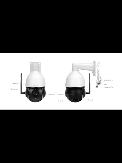 VStarcam C8866Q-х18 уличная поворотная WiFi/LAN видеокамера с DVR. Full  HD 4 Мп (zoom 18) до - 25 град.С.