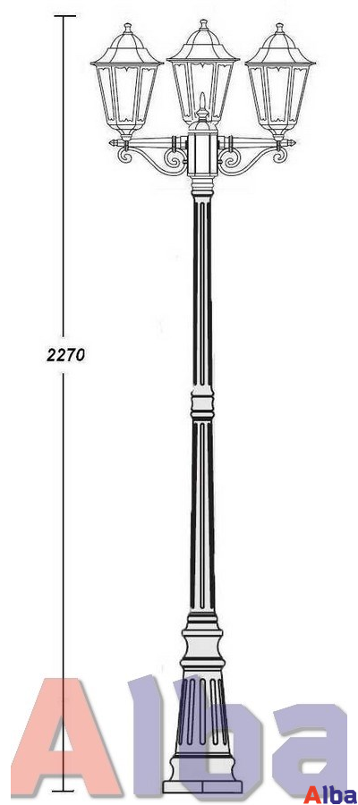 Petersburg 79809B bg Парковый светильник