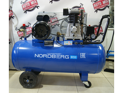 Компрессор поршневой с ременным приводом, объем 100 л NORDBERG ECO NCE100/400-220