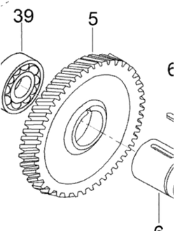 Шестерня КПП Оригинал BRP (Lynx) M875156057/875156057 для BRP LYNX/Ski-Doo