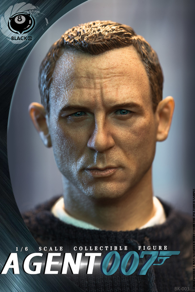Джеймс Бонд (Дэниел Крейг, "Не время умирать") - КОЛЛЕКЦИОННАЯ ФИГУРКА 1/6 Agent 007 (BK-003) - BLACK 8 STUDIO