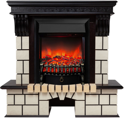 Электрокамин Stone AO с очагом Fobos