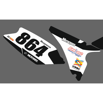 300 микрон Наклейки KTM 85 . 2013 - 2016 #1607