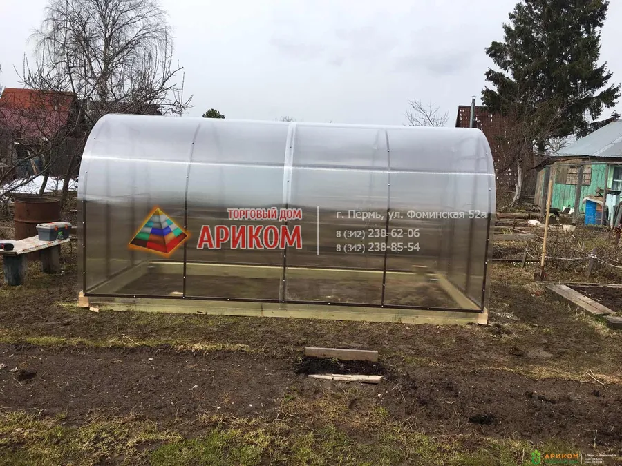 Теплицы и сотовый поликарбонат в Перми от Ариком