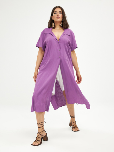 Платье-рубашка в цвете Dahlia