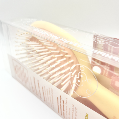 [SOLOMEYA] Массажная расческа для волос с отверстиями для джиббитсов. Croks Massage Hair Brush