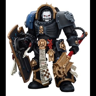 Капеллан-терминатор Ультрамаринов (Warhammer 40k) - КОЛЛЕКЦИОННАЯ ФИГУРКА 1/18 Ultramarines Chaplain in Terminator Armour (JT7080) - JOYTOY