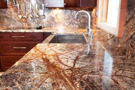 Установка столешниц из мрамора, гранита, пог.м