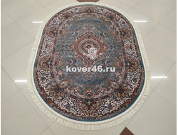 КОВЕР SHAHREZA D414 BLUE / 1.6*2.2 М ОВАЛ