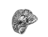 Кольцо мужское Череп,   19,5 размер серебро
