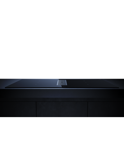 Индукционная варочная панель с вытяжкой Kuppersbusch KMI 9350.0 SR Silver Chrome