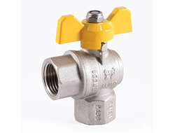 Кран шаровый газовый угловой "ProFactor"  1/2 вн/вн (бабочка)