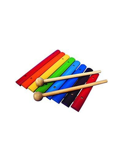 Ксилофон деревянный окрашенный 8 тонов