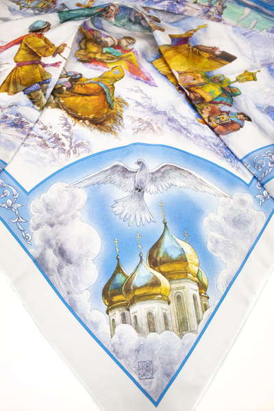 Павловопосадский платок  10998-0