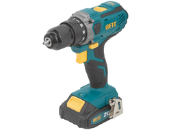 Дрель-Шуруповерт акк. 20 В; 0-400/1400 об/мин; 40 Нм; 2 (Li-Ion) 2,0 Ач; 1,25 ч.; рез. накл.; кейс  FIT, 79901