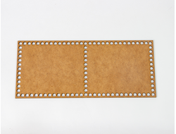 Донышко прямоугольное 2 секции 350х150 мм, лхдф белый