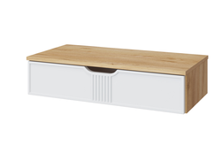 Прихожая ЭМИЛИЯ - Тумба подвесная ЭЛ-22 Дуб Крафт золотой/Меренга