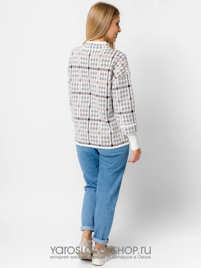 Женский трикотажный жакет в спортивном стиле