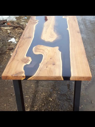 обеденный стол из карагача две реки с островами