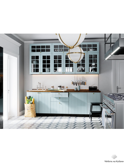 Прованс модульная кухня Голубой