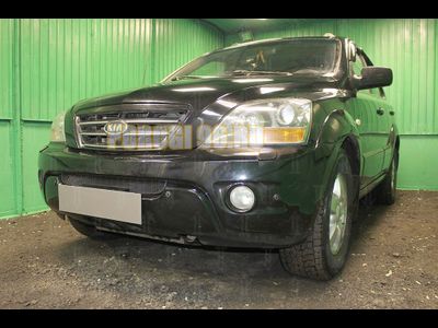 Защита радиатора KIA Sorento I рестайлинг 2006-2011 black низ