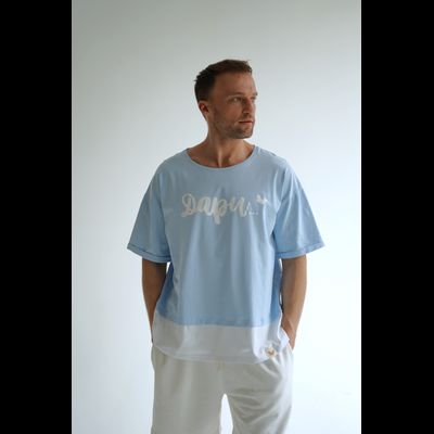 МУЖСКАЯ ФУТБОЛКА ГОЛУБАЯ &quot;ДАРИ&quot;