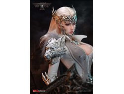 ПРЕДЗАКАЗ - Белая воительница Алина - Коллекционная фигурка 1/6 The Girl Under Wolf's Ward Silver Alina (PL2026-236A) - TBLeague ?ЦЕНА: 30200 РУБ.?