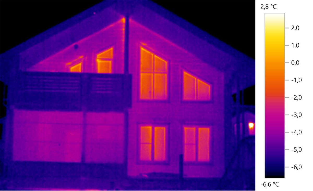 Неразрушающий контроль (термографирование) жилого дома