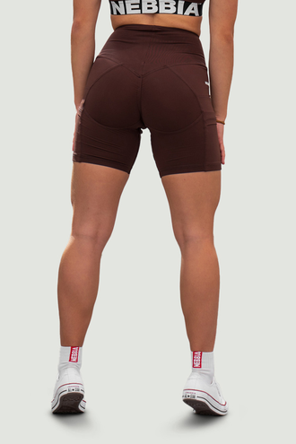 Велосипедки HIGH WAISTED LEGGINGS SHORTS 9″ FIT&SMART 575 Шоколадные