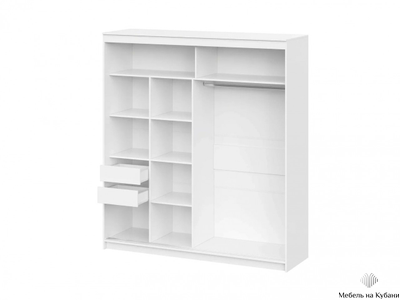 ШКП 3 Шкаф-купе 2 метра Белый