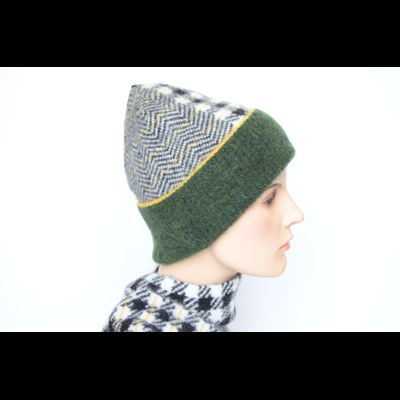 Шарф воротник Vizio Италия 8076 SA зеленый с белым